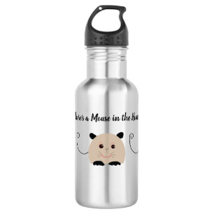 Maus in der Hauswasserflasche Edelstahlflasche