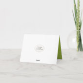 Maus in der Rain-Notiz-Karte Karte (Rückseite)