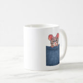 Maus in der Tasche Kaffeetasse (VorderseiteRechts)