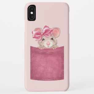 Maus in der Tasche. Rosa Version Case-Mate iPhone Hülle