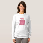 Maus in der Tasche. Rosa Version T-Shirt (Vorne ganz)