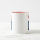 Maus in der Tasche Zweifarbige Tasse (Mittel)