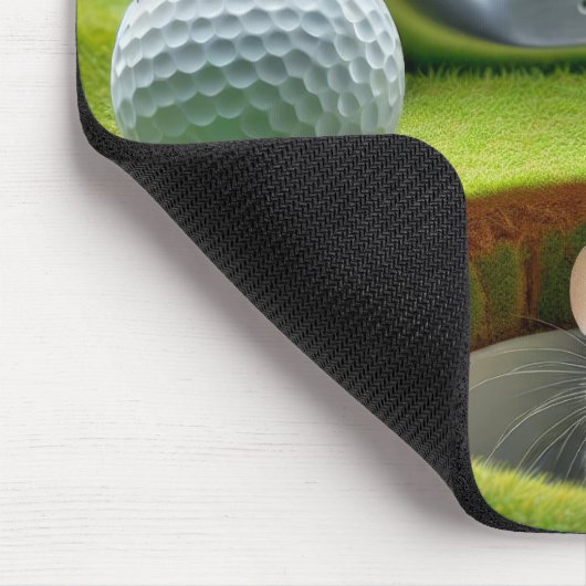 Maus in einem Golfplatz Loch Mousepad (Ecke)