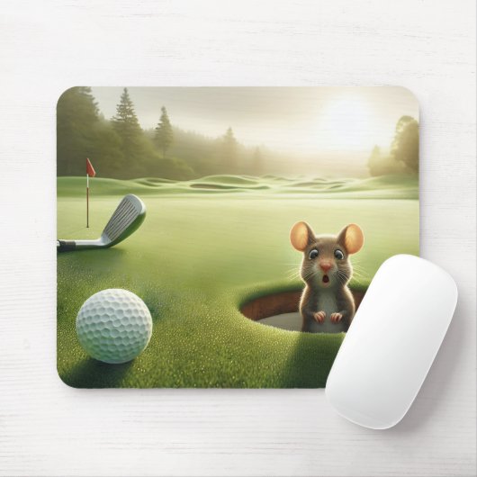 Maus in einem Golfplatz Mousepad (Mit Mouse)