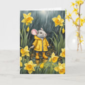 Maus in einem Regenwaldgarten Karte (Gelbe Blume)