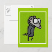 Maus in einem Schlüssel Postkarte (Vorne/Hinten)