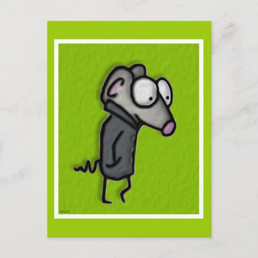Maus in einem Schlüssel Postkarte (Vorderseite)
