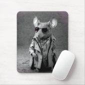 Maus in einem Trench Coat Mousepad (Mit Mouse)