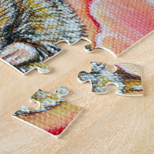 Maus in einem Tulip-Gemälde Puzzle (Seite)