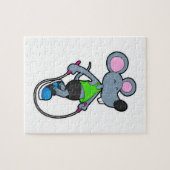 Maus in Fitness mit Seil Puzzle (Horizontal)