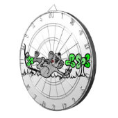 Maus in Kleeblättern Dartscheibe (Vorderseite rechts)