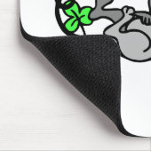 Maus in Kleeblättern Mousepad (Ecke)