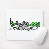 Maus in Kleeblättern Mousepad (Mit Mouse)