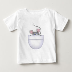 Maus in Pocket Baby T-shirt