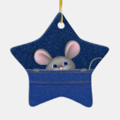 Maus in Pocket Keramikornament (Hinten)