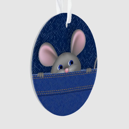 Maus in Pocket Ornament (Vorderseite)