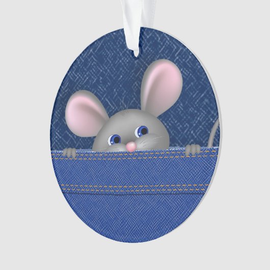 Maus in Pocket Ornament (Vorderseite)