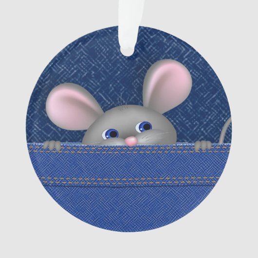 Maus in Pocket Ornament (Vorderseite)