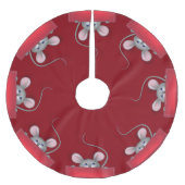 Maus in Pocket Polyester Weihnachtsbaumdecke (Vorderseite)