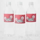 Maus in Pocket Wasserflaschenetikett (Flaschen)