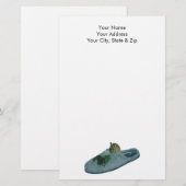 Maus in Slipper Briefpapier (Vorne/Hinten)
