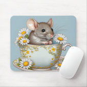 Maus in Teacup Mousepad (Mit Mouse)