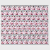 Maus in Teetasse Geschenkpapier (Flach)