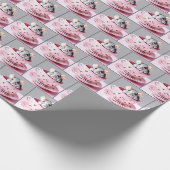 Maus in Teetasse Geschenkpapier (Ecke)