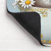 Maus in Teetasse Mousepad (Ecke)