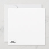 Maus in Tulips Kartenvorrat Dankeskarte (Rückseite)