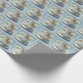 Maus in Vintager Verbindung Geschenkpapier (Ecke)