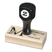 Maus initial gummistempel (Stempel)