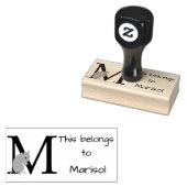 Maus initial gummistempel (Stempel)