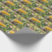 Maus isst Maiskolben Geschenkpapier (Ecke)