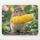 Maus isst Maiskolben Mousepad (Vorne)