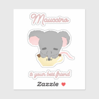 Maus Kakao Cappuccino Aufkleber