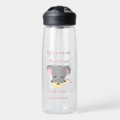 Maus-Kakao-Kappuziner  Trinkflasche (Vorne)