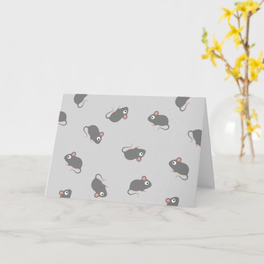 Maus Karte (Gelbe Blume)