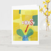 Maus Karte (Gelbe Blume)