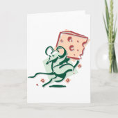 Maus Käse Grußkarten nehmen Karte (Vorderseite)