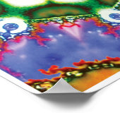 Maus Kinetic Collage Kaleidoscope Poster (Ecke)