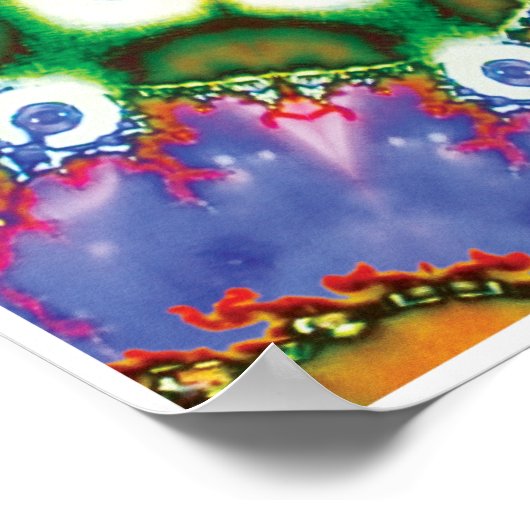 Maus Kinetic Collage Kaleidoscope Poster (Ecke)