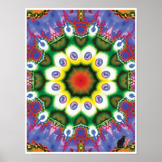 Maus Kinetic Collage Kaleidoscope Poster (Vorne)