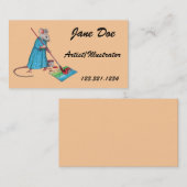 Maus: Künstler, Illustrator-Geschäft: Niedliches Visitenkarte (Vorne/Hinten)
