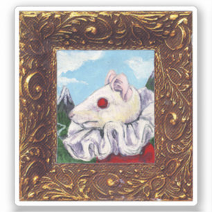 Maus-Lair-Malerei aus Blut Tee und rote Zeichenket Aufkleber