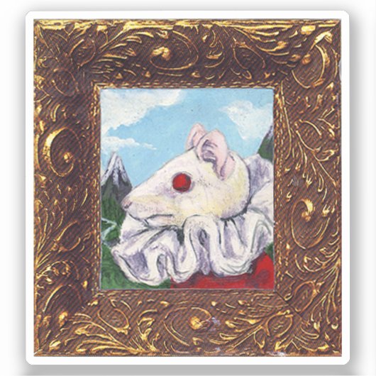 Maus-Lair-Malerei aus Blut Tee und rote Zeichenket Aufkleber (Vorderseite)