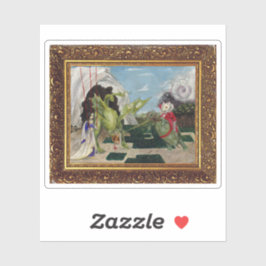 Maus-Lair-Malerei aus Blut Tee und rote Zeichenket Aufkleber