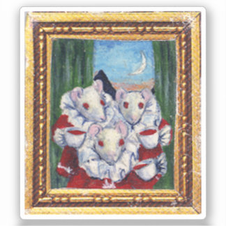 Maus-Lair-Malerei aus Blut Tee und rote Zeichenket Aufkleber