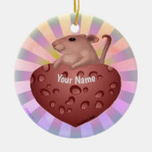 Maus-Liebe Keramik Ornament (Vorne)