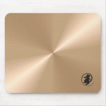 Maus-Logo auf Nacre Metallic Mousepad